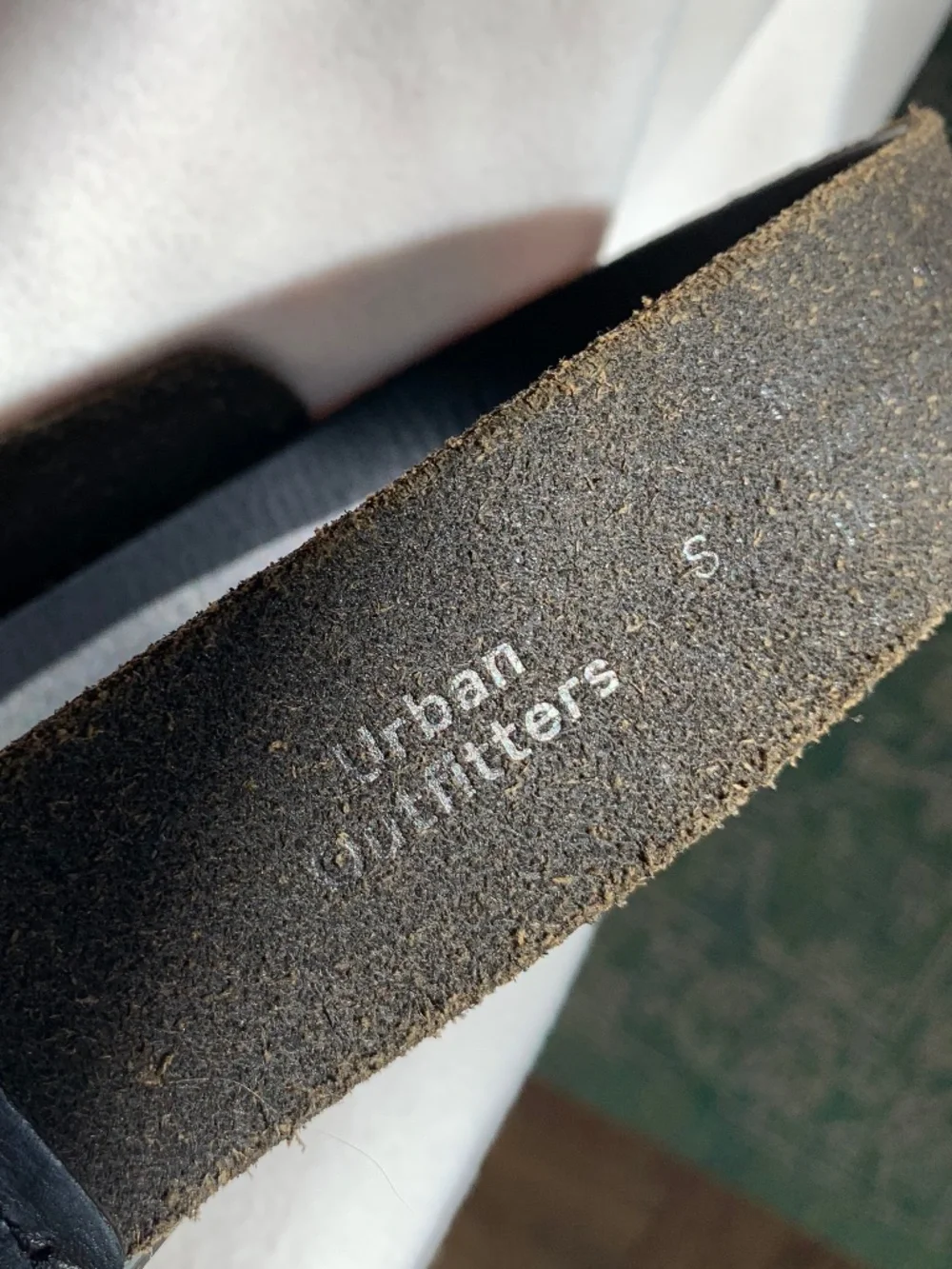 Urban Outfitters Square Buckle Leather Belt
